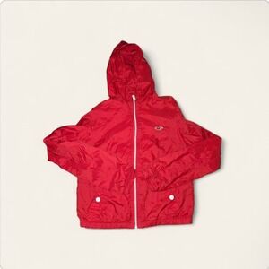 [[Y2K FASHION]] Vintage Hollister Co Red Womens Windbreaker Small Jacket -